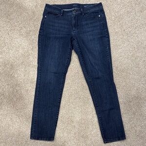 J Jill Authentic Fit Slim Ankle Dark Blue Women's Jeans